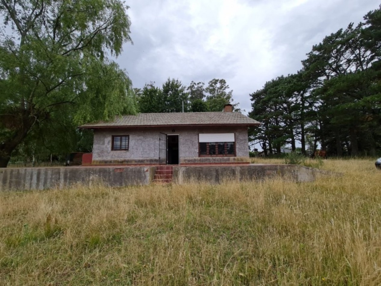 Casa de 3 ambientes a reciclar en lote de una hectarea