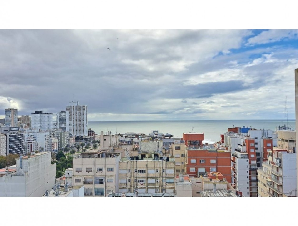 2 ambientes con vista al mar  y cochera.   Arenales y Brown    Z/ Paseo Aldrey