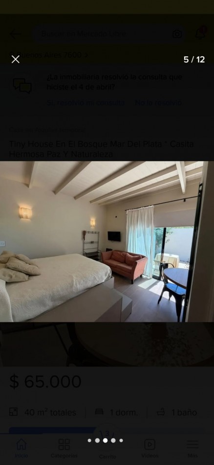 CASA NONOAMBIENTE POR TEMPORADA 