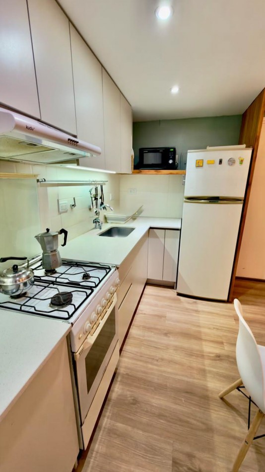 Departamento de 2 ambientes con patio - Totalmente modernizado - Playa Grande