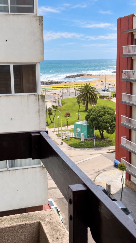 DEPARTAMENTO DE 2 AMBIENTES CON DOS BALCONES Y VISTA PARCIAL AL MAR - LA PERLA