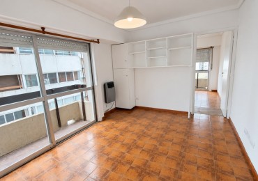 DEPARTAMENTO DE 2 AMBIENTES CON DOS BALCONES Y VISTA PARCIAL AL MAR - LA PERLA